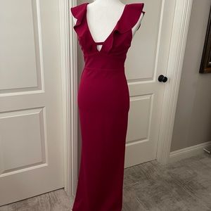 ABS gown beautiful burgundy plum color